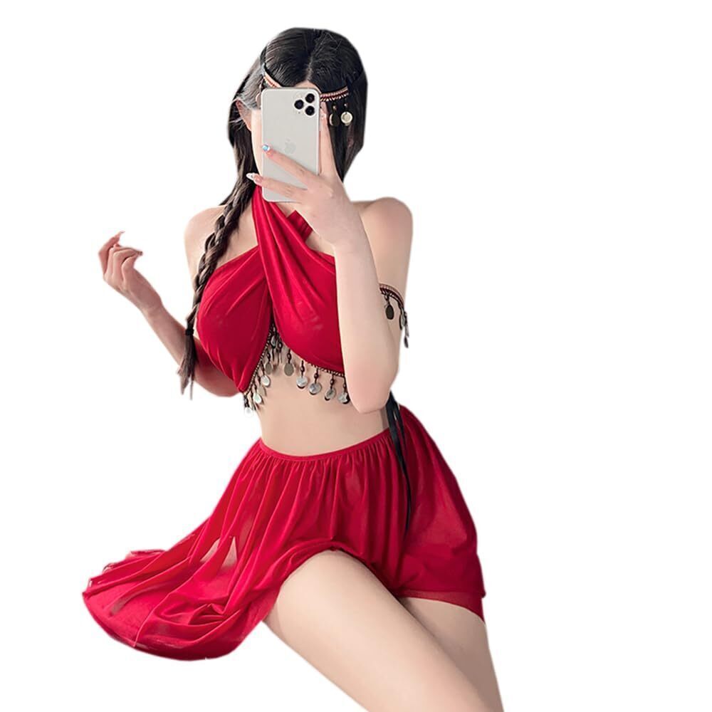 6493 Sexy Arabian Belly Dance Lingerie dress Costume anime Cosplay Sequin